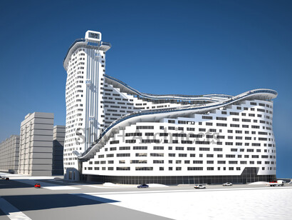 Dom Slalom, rendering