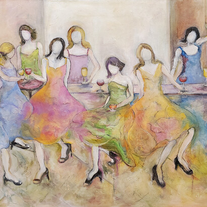 Jackson Junge Gallery, Barhopping II (detail). Courtesy of Jackson Junge Gallery 