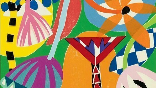 Gillian Ayres RA, Tivoli, 2011, Woodcut on Unryu-shi Japanese paper, 75gms, Edition of 30, © Gillian Ayres RA. Courtesy Alan Cristea Gallery