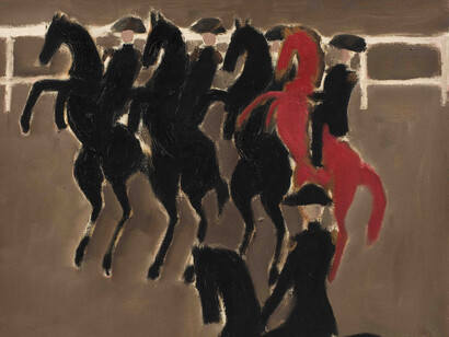 André Brasilier, Le cadre noir, circa 1963. Courtesy of Opera Gallery