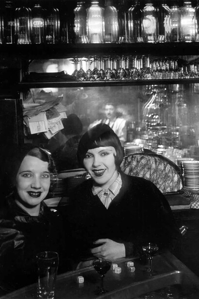 Brassaï, Prostitutes in a bar, Boulevard Rochechouart, Montmarte (detail), 1932. Courtesy of Catherine Couturier Gallery