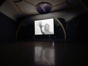 Douglas Gordon, 24 Hour Psycho, 1993. Video Installation. Dimensions variable. Installation view Le Mejan, Arles, 2011. © Studio lost but found / VG Bild -Kunst, Bonn 2014 Photo Studio lost but found / Bert Ross. Courtesy Studio lost but found, Berlin. From Psycho. 1960. USA. Directed and Produced by Alfred Hitchcock. Distributed by Paramount Pictures. © Universal City Studios.