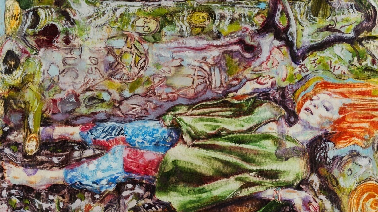 Dominic Shepherd, Green Wood, 2015, Oil on linen, 32 x 40 cm