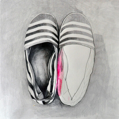 Danseurs 1, (diary) pagina di diario cm 20x20, 2020