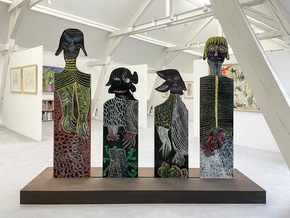 Ursula and Bernard Schultze, Panta rhei (Everything flows), exhibition view. Courtesy of Galerie Henze & Ketterer