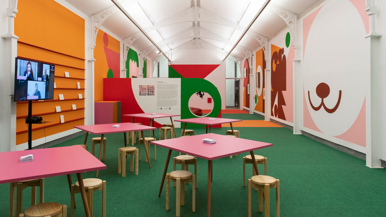 Ad Minoliti, Feminist school of painting, exhibition view. Courtesy of Pinacoteca