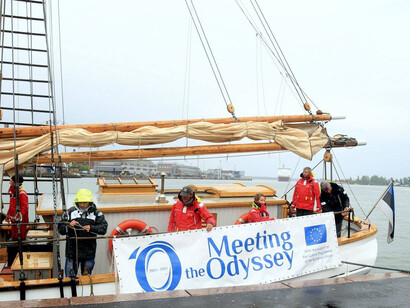 Llegando a tierra firme. Foto: Meeting the Odyssey