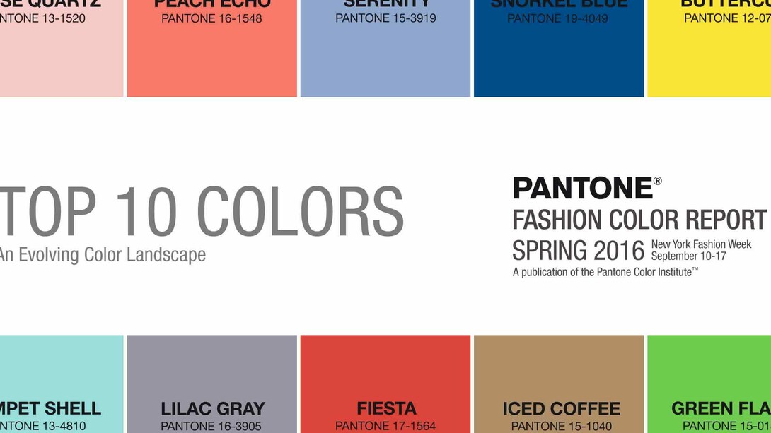 Los 10 colores que la firma ha escogido como símbolos del año que comienza