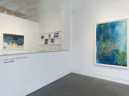 Meghann Riepenhoff, State shift, exhibition view. Courtesy of Haines Gallery 