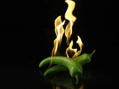 Peppers on fire