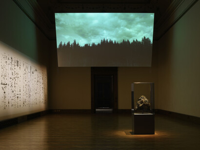 Various artists, Poetics of encryption, exhibition view. Courtesy of Galerie Rudolfinum