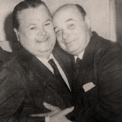Aníbal Troilo con Cátulo Castillo, poeta y compositor argentino de tango