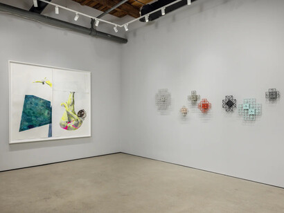 Various artists, Palimpsest, exhibition view. Courtesy of Mariane Ibrahim Gallery