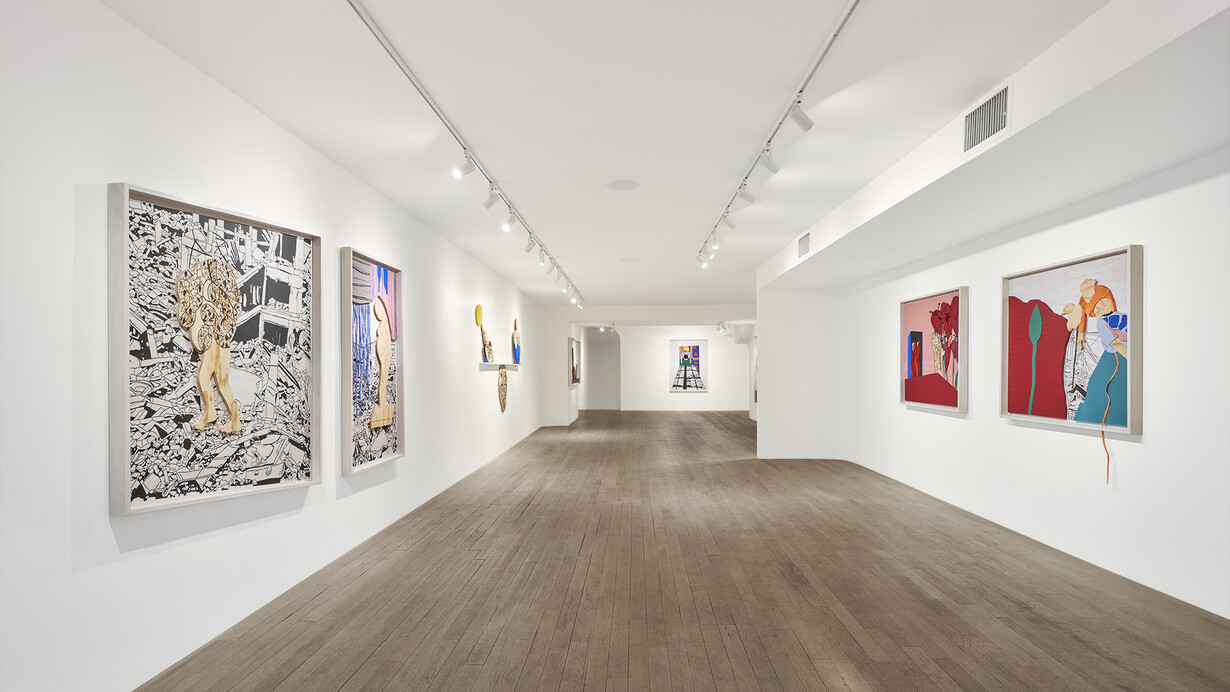 Noa Yekutieli, The intimacy of distance, exhibition view. Courtesy of Hannah Traore Gallery 