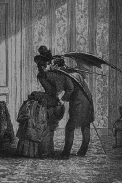 Illustration of a vampire from Max Ernst's Une Semaine de Bonté (1934)