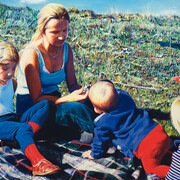 Franz Gertsch, Maria mit kindern (detail), 1971. Mit freundlicher genehmigung des Kunstmuseums Bern