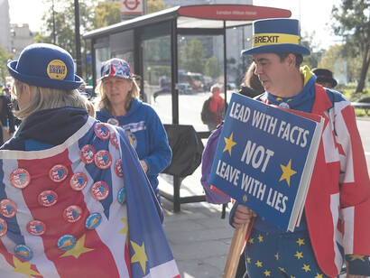 One million people participated in the People's March against Brexit in London, the UK