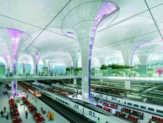 Rendering for Delhi Station (unbuilt as yet) © Terry Farrell & Partners