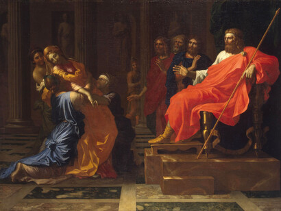 Poussin, Ester delante de Asuero