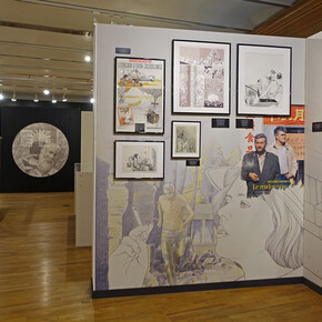 Claude Renard, Star and shards, exhibition view. Courtesy of Comics Art Museum