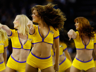 Las cheerleaders forman parte del show