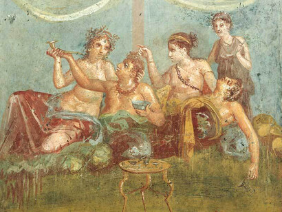 La casa degli amanti, affresco pompeiano, 