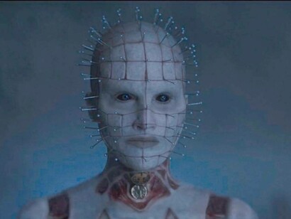 Jaime Clayton as Pinhead in the 2022 version of Hellraiser