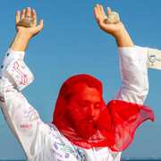 Ayman Kaake, My Abaya is a blank canvas II (detail), 2026. Courtesy of MARS 