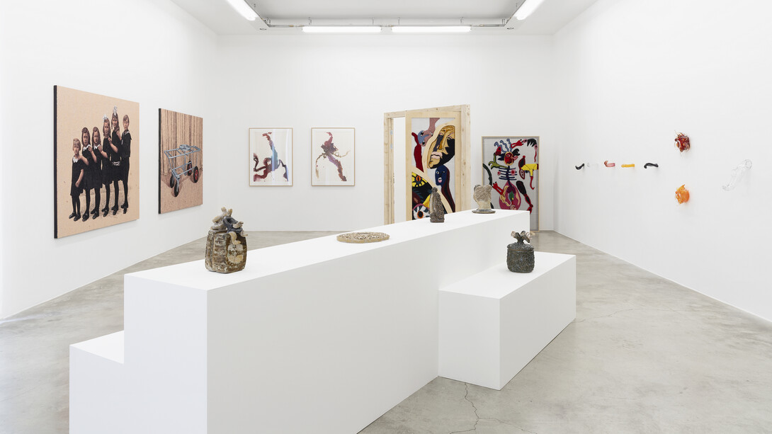 Various artists, Portals to unwritten time, exhibition view. Courtesy of Perrotin