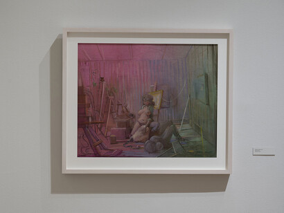 Lisa Yuskavage, Drawings, exhibition view. Courtesy of Morgan Museum