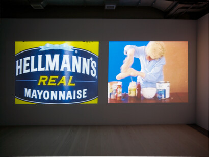 Sturtevant, The Dark Threat of Absence, 2002, 
Two-screen video projection, Courtesy Estate Sturtevant and Galerie Thaddaeus Ropac
