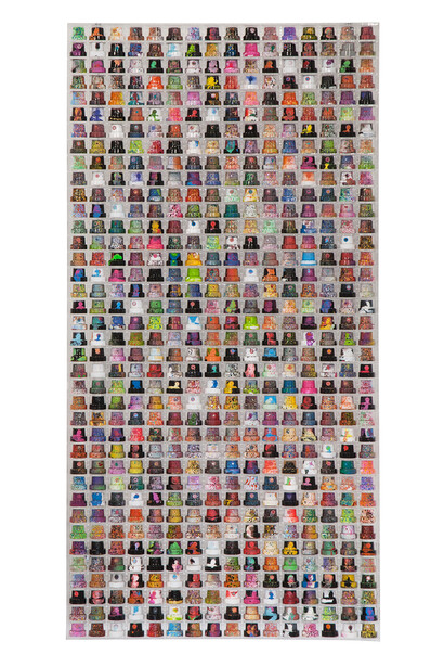 Omar Hassan, Cap 608, 2014, Mixed media, 82 x 42 cm © Omar Hassan/ContiniArtUK