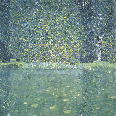 Park at Kammer Castle, Gustav Klimt	b. 1862 d. 1918, 1909, Oil on canvas. Neue Galerie New York. This work is part of the collection of Estée Lauder and was made available through the generosity of Estée Lauder