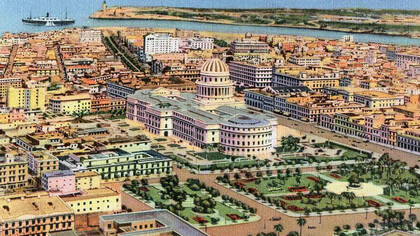 La Habana, escaneo digit, al de una targeta postal, 1933, Cuba