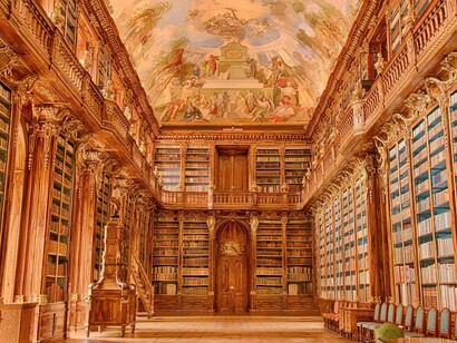 The library at the Strahov monastery, Prague, Czech Republic
