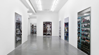 Michelangelo Pistoletto. 'Scaffali'. Simon Lee Gallery, London UK. Installation view