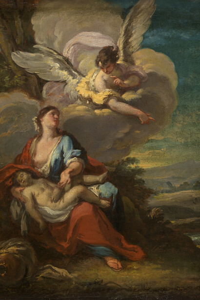Gaspare Diziani, Hagar and the angel