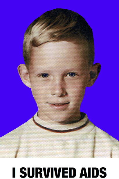 John Hanning, I SURVIVED AIDS, 2013, Digital Collage - Digital C-print, Courtesy of the artist