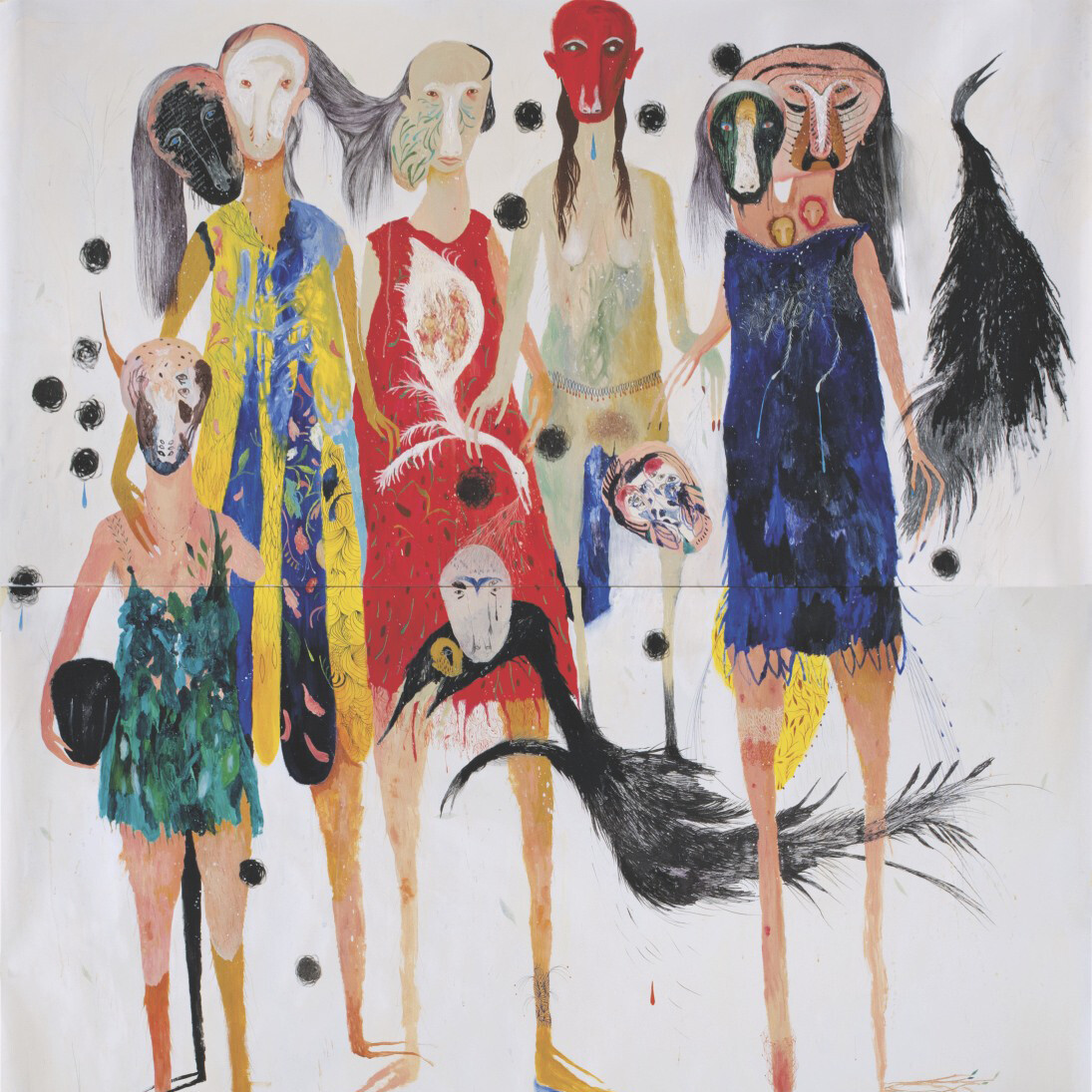 Silvia Mei, Diciasette rose foglie, 2013, cm230x246, mista su carta