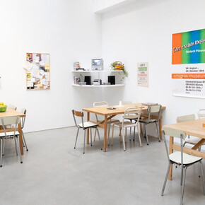 Abraham Cruzvillegas, Rirkrit Tiravanija, Danh Vo, exhibition view. Courtesy of Galerie Chantal Crousel