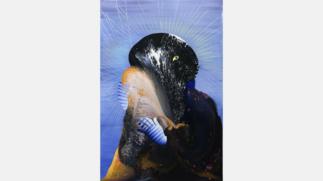 Merike Estna, A star, 2023, Oil and acrylic on canvas, 59 x 39 3/8 in | 150 x 100 cm. Courtesy of the artist and Margot Samel Gallery