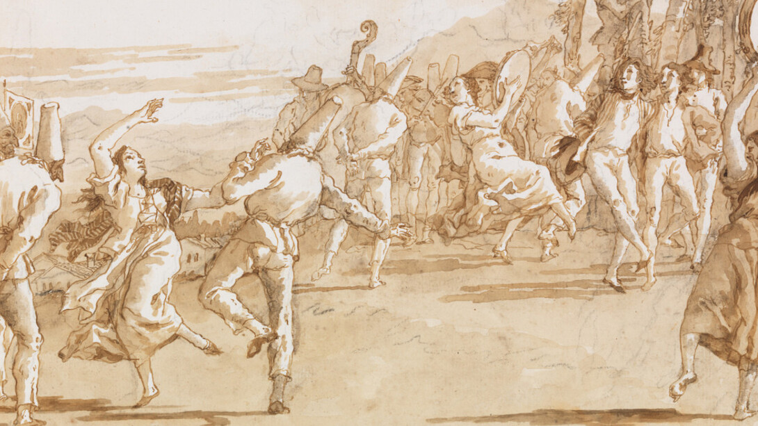 Giovanni Domenico Tiepolo, La furlana, no. 31 from the series Divertimento per gli ragazzi (Entertainment for children) (detail), ca. 1800. Courtesy of De Young Museum