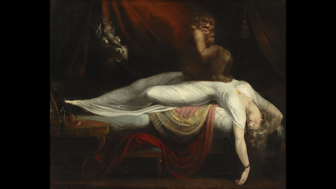 Henry Fuseli (1741–1825), The Nightmare, 1781, oil on canvas. Detroit Institute of Arts, Founders Society Purchase with funds from Mr. and Mrs. Bert Smokler and Mr. and Mrs. Lawrence A. Fleischman /Bridgeman Images.