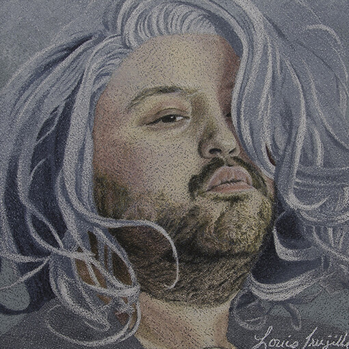 Louis Trujillo, Jade Colored Pencil On Paper 6X6