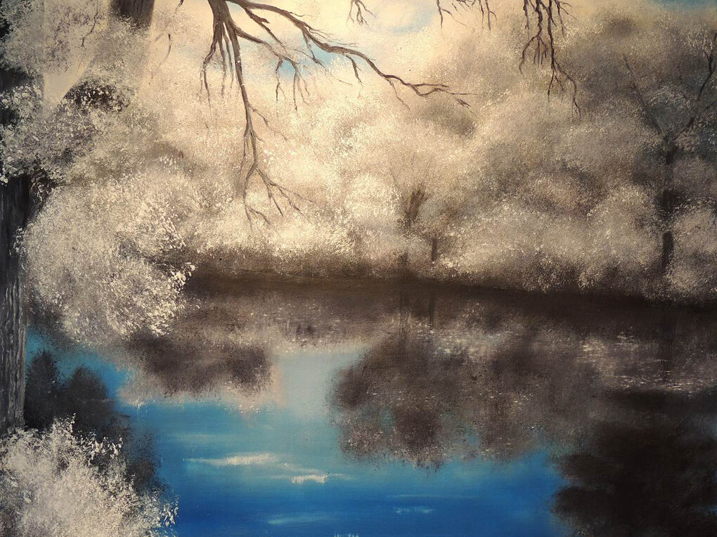 Janet Wilson, Winter Frost, Oil on Canvas, 24" x 30"