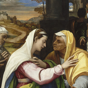 The Visitation, Sebastiano del Piombo, 1518-19, Oil on canvas, transferred from wood 168 × 132 cm. Courtesy of  Musée du Louvre, Département des Peintures, Paris 