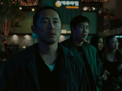 Steven Yeun in an intense scene from Beef