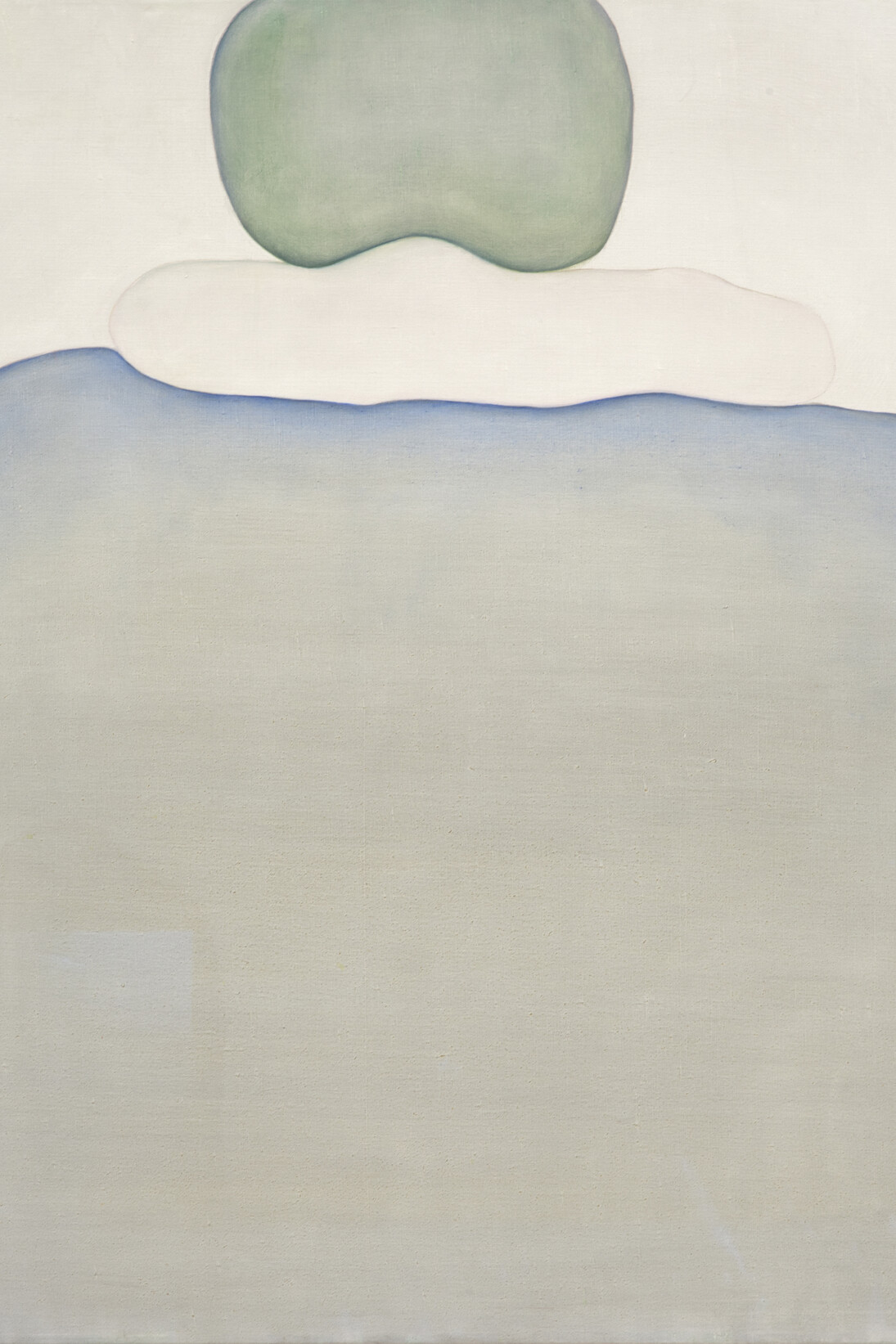 Huguette Caland, Self Portrait (Bribes de Corps), 1973, oil on linen, 35.25 x 27.5 inches, 89.5 x 69.9 cm. Courtesy of the artist and Lombard Freid Gallery, NY