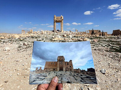 Palmyra prima e dopo la distruzione