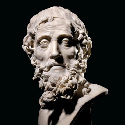 Busto de Aristóteles por Guiliano Finelli, c. 1645